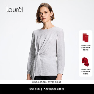 Laur l 21mm silk 26 spring new soft shape waist silk shirt lwl371c00900 mist gray s