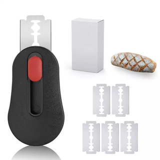 Yusenyi bread cutting knife, home kitchen alkaline water bag knife, french baguette bag shaping tool, flower knife, special baking knife, refrigerator sticker bread cutter (free 6 blades) refrigerator sticker bread cutter (free 6 blades) 6g