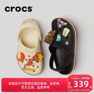 Crocs (crocs) 2026 spring new crocs street children's crocs light children's sandals/212775/212776 extreme white-2md 26 (155mm)