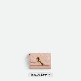 Bottega veneta bv new year's gift women's andiamo envelope card holder lotus pink one size
