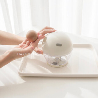 Rsrddy korean round-nosed garlic masher, garlic masher, household kitchen manual meat grinder, garlic masher, white