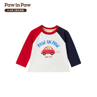 Pawinpaw cartoon bear children's clothing 26th spring new men's and women's baby round neck t-shirt