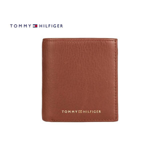 Tommy hilfiger tommy light luxury men's wallet brown one size