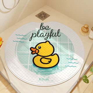 Dajiang cartoon bathroom anti-slip mat children's bath shower anti-fall household foot mat toilet toilet suction cup floor mat free circle 55x55cm