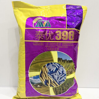 Семена гибридного риса taiyou 398 – используются как поздний рис в провинции Цзянси, период полного роста составляет 111,2 дня – высокая скорость завязывания семян. Одна упаковка (2 Джин Джин равны 0,5 кг)