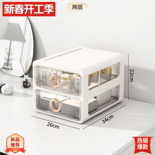 Yongfan german imported quality cosmetics storage box desktop dressing table skin care product shelf lipstick organizer desk drawer extra large file storage - white frame + transparent white panel five layers all-in-one no installation required