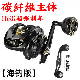 He jiagong carbon fiber water droplet anchor fish ultra-light magnetic lure ultra-light large fishing reel sea fishing lightweight lure sw right-hand sea fishing version
