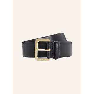 Boss women's belt waist decorative leather metal daily casual belt simple black 100