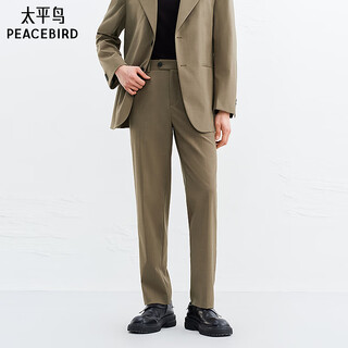 Peacebird men's wear shopping mall same style casual pants 26 spring new style wool suit pants b1gag1246 coco brown 1 m