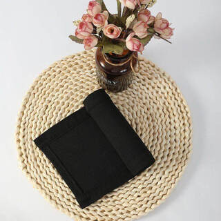 Fat donglai's same style down jacket collar protector collar anti-dirty artifact accessories collar thread full-cover cotton protection black thread collar with buttonhole length 52*16 width