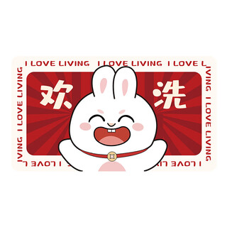 Fantasy bathroom diatom mud absorbent mat bathroom bathroom door foot mat festive year of the rabbit non-slip and dirty resistant toilet mat cute rabbit rectangular washable 40x60cm small size absorbent floor mat