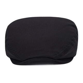 New era all-match cotton beret, same style for men and women, black black m