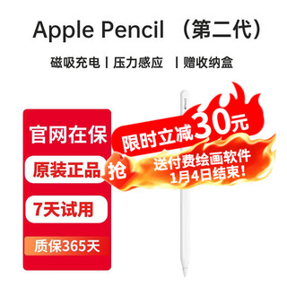 Apple apple pencil2 ghost pen, original genuine second-hand stylus, first/second generation pen ipad capacitive pen, tablet stylus 99 new, apple pencil 2 ghost pen (99 new in warranty), free professional learning painting software - lightning delivery