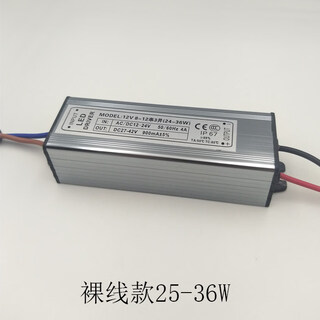 Led driver power supply bathroom heater flat lamp driver rectifier transformer constant current waterproof ballast 12w16w24w waterproof 25-36w bare wire model