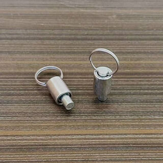 Clcey thickened galvanized pull ring spring pin stool accessories positioning pin telescopic latch flat head pull ring spring bean hardware thickened galvanized pull ring spring pin 50 pieces