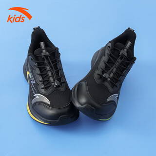 Anta children's 12-15 years old children's shoes junior high school boys white sports casual shoes men's 2026 spring and autumn running shoes black/metallic gold/silver 40