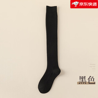 Perfect over-the-knee socks for women, plus velvet and thickened, warm stockings, winter lengthened non-slip thigh socks, slim wool knee socks, black_package 1 pair m average size 35-40_sock length about 58c