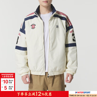 Adidas clover cotton clothes men's 2025 new winter fashion reversible warm sportswear trendy stand collar jacket kc0094 s 175