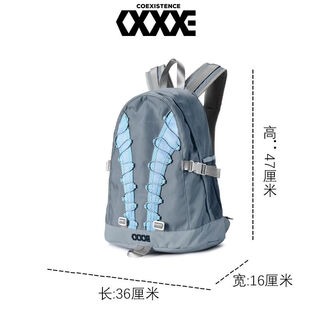 Coexistence american retro mountaineering bag work style large capacity travel hiking commuting reflective backpack 31299