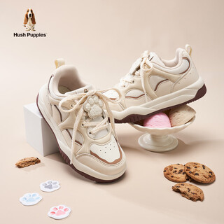 Hush puppies little claws children's shoes children's shoes girls' sports shoes boys' running shoes teenagers' casual shoes for large children hp6604005 oatmeal color 29