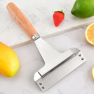 Yusenyi's new pull-tab knife, gourd knife, carved knife, multi-functional artifact, kitchen creative gadget, dedicated for home chefs, a wooden handle pull-tab knife, unqualified