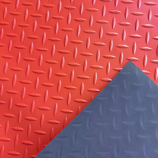 Fantasy floor mats are used to cover large areas in the kitchen with gray herringbone oxford, red herringbones ~ thickened black background, 1.2 meters wide ~ 5 meters long