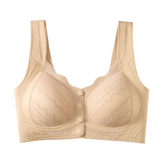 Comfort bra with front buckle, convenient anti-sagging, pregnant mother's secondary breast bra, push-up, breathable, summer traceless back beauty, foundation skin l recommended 100-120jin jin equals 0.5kg
