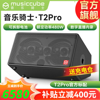 Music knight t2 pro outdoor live broadcast karaoke audio instrument playing and singing band internet celebrity road performance saxophone electric blowpipe speaker t2pro audio official standard