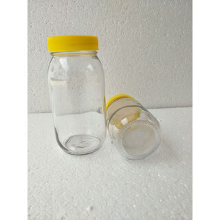 Fantasy round glass honey bottle box empty bottle 500g 0g 1 jin jin equals 0.5 kg, 2 jin jin equals 0.5 kg, packed with pickle cans sealed, 9 pieces, 1 jin jin equals 0.5 kg, packed with round lid, pressure-sensitive label, damage guarantee