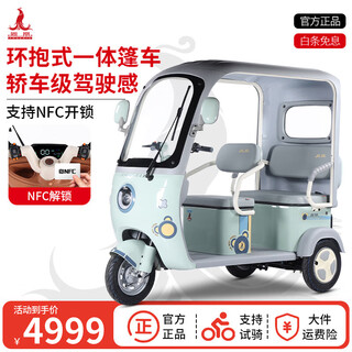 Phoenix (phoenix) fengyu electric tricycle for home delivery, electric motorcycle, three-wheeled battery car, tricycle with canopy, fengyu-country version, 60v20a lithium battery + meets the traffic requirement of about 50km