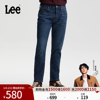 Lee zhang linghe endorses 26 spring and summer new products five-pocket standard mid-waist 726 straight jeans dark blue men dark blue 34