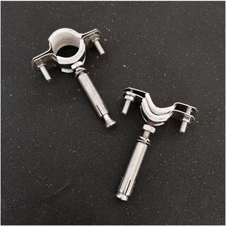 Xu ordered 304 stainless steel expansion pop pipe card pvc drainage pipe water supply pipe steel pipe fixed bracket hoop pipe card 20 pop pipe card (304 stainless steel)