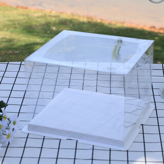 50 sets of transparent birthday boxes 4 six 6 eight 8 ten 1012 heightened 14-inch hand box factory direct sales 50 sets of transparent bottom boxes wholesale 10-inch super high 30*30*44cm