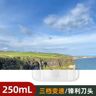 Yusenyi garlic artifact manual household small blender cutting minced garlic crush garlic puller mini cooking masher manual masher 250ml (upgraded three-blade head three-speed switch) pearl white