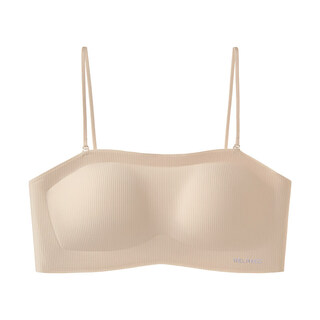 Tingmei (gracwell) non-slip strapless tube top bra for women summer thin push-up wrap chest anti-exposure beautiful back seamless bra liquid foundation m