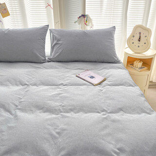 Fantasy japanese style pure cotton fitted sheet for single student dormitory three-piece bed sheet set cotton recommended cdm thin strip blue single sheet 245x250cm suitable for 1.8/2.0