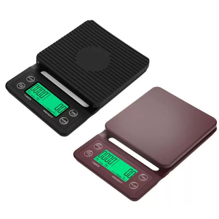 Yusenyi high-precision electronic scale 001g hand-brewed coffee special weight scale cooking baking gram weight accurate timing waterproof battery model black 3kg0.1gmc0