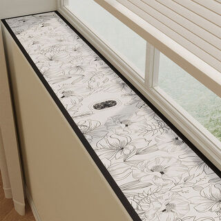 Sanqi tiger window sill mat narrow bay window mat renovation window edge pad waterproof protection anti-slip dust-proof balcony decoration mat medieval flower 20*290cm environmentally friendly formaldehyde-free