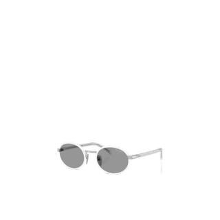 Prada women's sunglasses, light-blocking, anti-uv, clear vision, lightweight, full-frame round sunglasses, gray 52