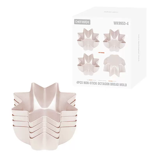 Yusen yi jia uses an octagonal bread mold, non-stick pando kitchen tart, star-shaped cake lo mold, chrysanthemum embryo plate baking mold wk99534 octagonal bread mold 4-piece set wk99534 octagonal bread mold 4-piece set