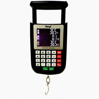 He jiagong beiya high-precision pricing electronic scale accurate portable scale spring hook scale express luggage scale household 40 jin jin is equal to 0.5 kg electricity 40 jin jin is equal to 0.5 kg battery model (can be used as a calculator for price checking)