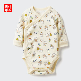 Uniqlo infant baby ut picture book cooperation series hip cover long sleeve 1 piece cover 481848 40 cream 70cm