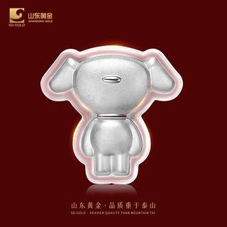 Shandong gold dog head silver jd co-branded silver bar ag9999 jd joy investment gift collection cute dog silver bar cute dog silver bar 20g