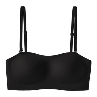 Tingmei (gracewell) thin strapless non-slip liquid foundation tube bra to shrink secondary breasts and lift anti-sagging invisible seamless bra black s ab tong cup, recommended 85-100jin jin is equal to 0.5kg