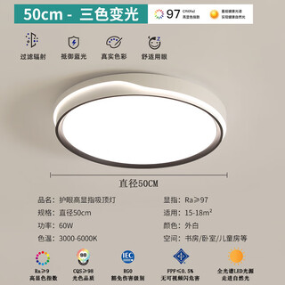 Shantou lincun full spectrum eye protection bedroom lamp new living room lamp modern simple led ceiling lamp room master bedroom lamp home 60w xiangyang-50cm tmall elf