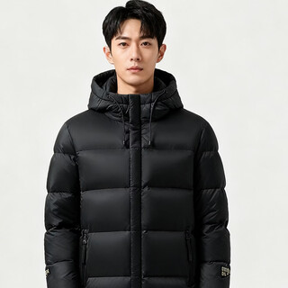 Wakailong jingdong fashion clothing high-end black gold down jacket men's winter extremely cold thick extra thick warm winter top black xl