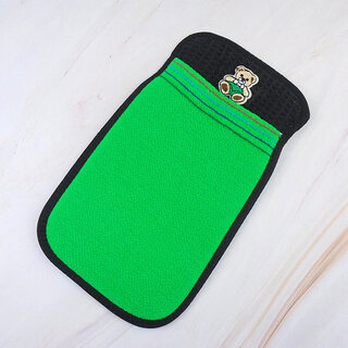 Shantou lincun bear bathing artifact loofah bath sponge pull back bath flower green