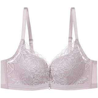 Embry fang comfort cup e-bra lace sexy small breast push up bra medium thick wireless red underwear for women lotus color lav 70a