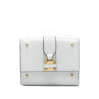 Chloe ss26 light luxury women's paddington leather card holder gray one size