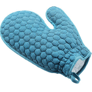 Qiyuemang japanese bath towel artifact 2025 new painless exfoliation for men and women, coarse sand bath gloves, blue, one pack
